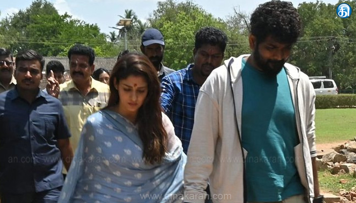 குடந்தையில்-உள்ள-குலதெய்வ-கோயிலில்-நயன்தாரா,-விக்னேஷ்-சிவன்-சாமி-தரிசனம்