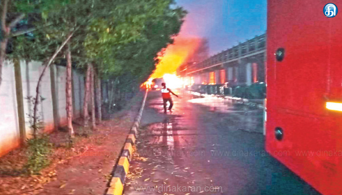 திருப்பதி-அருகே-அதிகாலை-மருந்தக-தொழிற்சாலையில்-பாய்லர்-வெடித்து-பயங்கர-தீ