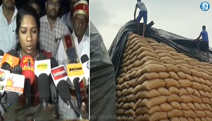 விவசாயிகள் கவலைப்பட வேண்டாம்!: கிருஷ்ணகிரியில் நெல் மூட்டைகள் பாதுகாப்பாக வைக்கப்பட்டுள்ளன.. மாவட்ட ஆட்சியர் தகவல்