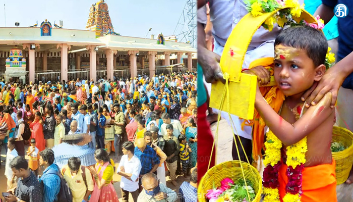 வெற்றிவேல் முருகனுக்கு அரோகரா!: வைகாசி விசாகத்தை ஒட்டி முருகன் கோவில்களில் அலைமோதும் பக்தர்கள் கூட்டம்.. பால்குடம், காவடி எடுத்து தரிசனம்..!!