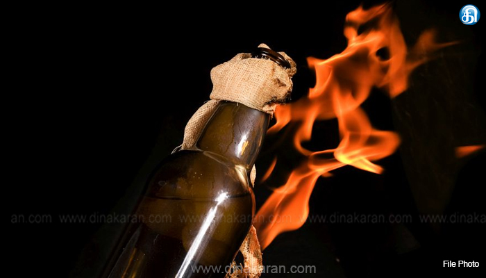 பட்டுக்கோட்டையில் காங்கிரஸ் மாணவர் அணி செயலர் ஸ்ரீகாந்த் வீட்டில் பெட்ரோல் குண்டு வீச்சு