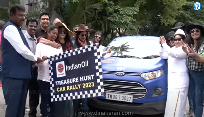 சென்னையில் சினிமா தீம் கெட்டப்பில் நடைபெற்ற கார் பேரணி: சினிமா நடிகர்கள் கதாபாத்திர வேடங்கள் அணிந்து பங்கேற்பு