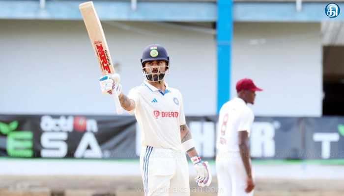 வெஸ்ட்இண்டீஸ் அணிக்கு எதிரான 2வது டெஸ்ட் போட்டியில் இந்திய அணி 288 ரன்கள் குவிப்பு