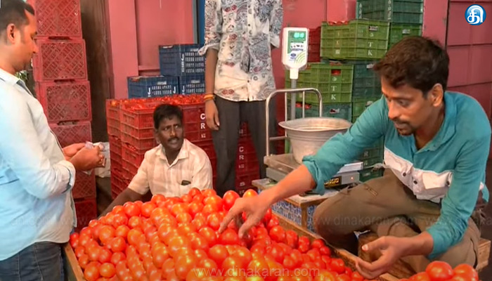 கோயம்பேடு சந்தையில் தக்காளி விலை ஒரு கிலோ ரூ.150க்கு விற்பனை..!!