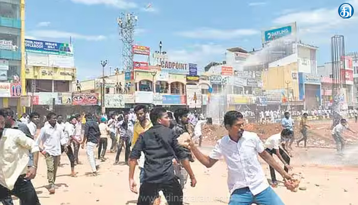 கடலூர்–என்எல்சி முற்றுகை போராட்டத்தில்வன்முறை…,