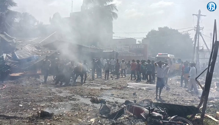 கிருஷ்ணகிரி பட்டாசு குடோனில் ஏற்பட்ட பயங்கர வெடி விபத்து: உயிரிழப்பு 7-ஆக உயர்வு