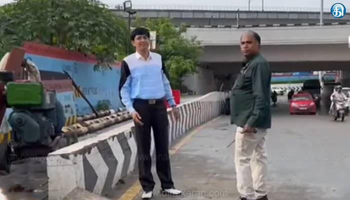 கிண்டி கத்திப்பாரா பாலத்தின் கீழ் சுரங்கப்பாதையில் தேங்கிய மழைநீர் அகற்றப்பட்ட நிலையில் சம்பவ இடத்தை மாநகராட்சி ஆணையர் ஆய்வு செய்தார்..!!