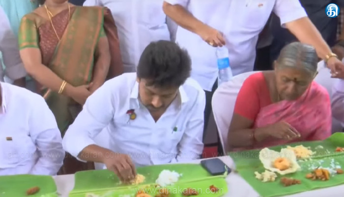 திருவல்லிக்கேணி பார்த்தசாரதி கோயில் சமபந்தி விழா: அமைச்சர் உதயநிதி பங்கேற்பு