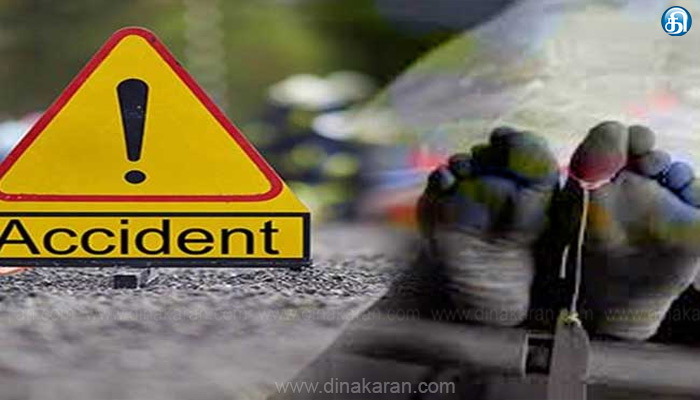 விருதுநகர் மாவட்டம் சாத்தூர் அருகே சாலை விபத்து: கணவர் கண் முன்னே மனைவி, 2 குழந்தைகள் உயிரிழப்பு..!!