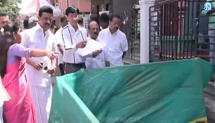 நங்கநல்லூர் எம்.ஜி.ஆர். சாலையில் நடைபெற்று வரும் வடிகால் பணிகளை ஆய்வு செய்தார் முதலமைச்சர் மு.க.ஸ்டாலின்..!!