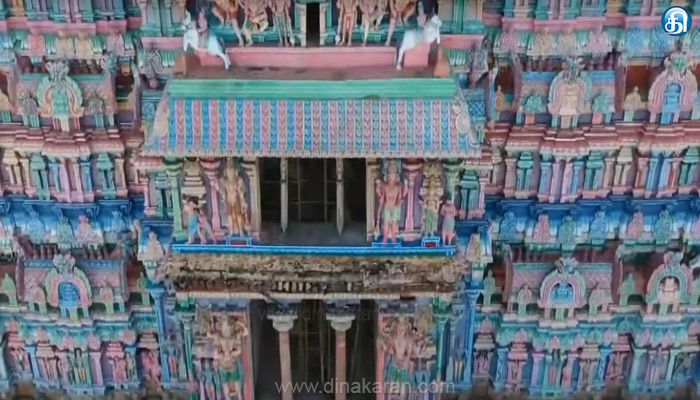 ஸ்ரீரங்கம் கோயிலின் கிழக்கு கோபுர சுவர் நள்ளிரவில் இடிந்து விழுந்தது
