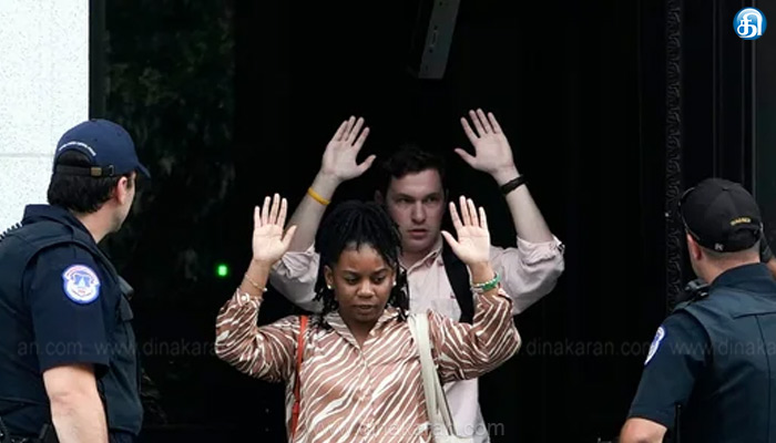 அமெரிக்காவின் நாடாளுமன்ற கட்டிடத்தில் துப்பாக்கிச் சூடு நடத்தப்போவதாக மர்ம அழைப்பு… அங்குலம், அங்குலமாக போலீஸ் ஆய்வு!!