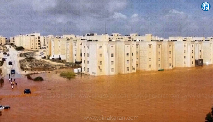 லிபியா நாட்டைத் தாக்கிய டேனியல் புயலால் பேரழிவு…