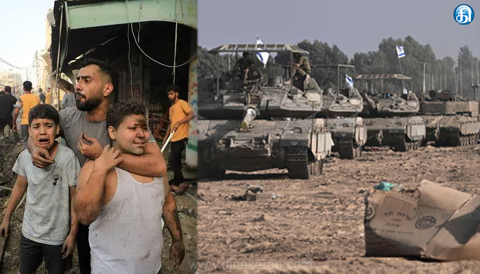 இஸ்ரேல்-காஸாவில் உள்ள ஹமாஸ் அமைப்பினரை குறிவைத்து தரைவழி தாக்குதல்.