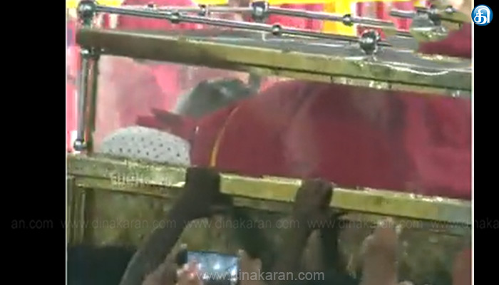 மேல்மருவத்தூர் பங்காரு அடிகளார் உடல் அரசு மரியாதையுடன் நல்லடக்கம்.