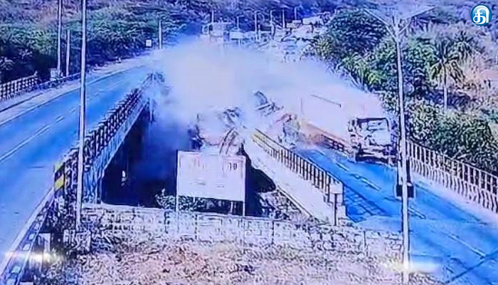 தருமபுரி தொப்பூர் கணவாய் இரட்டை பாலத்தில்விபத்து….