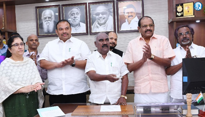 அமைச்சர் கே.எஸ். மஸ்தான்–தமிழ்நாடு மின் ஆளுமை முகமை (TNEGA)வலைத் தளம் தொடங்கி வைத்தார்.